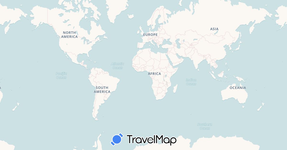 TravelMap itinerary: bus, plane, train, hiking, boat, motorbike in China, Cambodia, Laos, Thailand, Vietnam, Wallis and Futuna (Asia, Oceania)